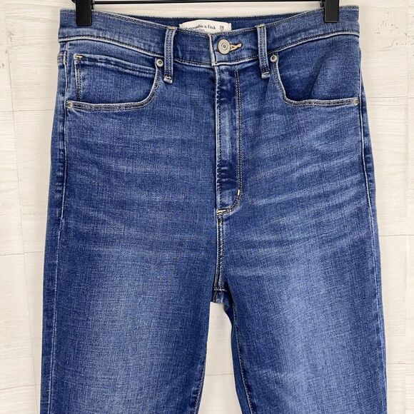Abercrombie & Fitch Blue Flare Jeans - Picture 3 of 16